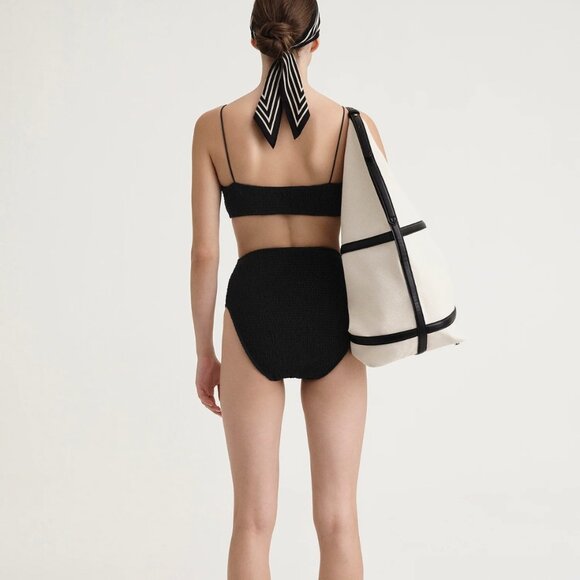 NWT Toteme Black Smocked Bikini - Picture 2 of 7
